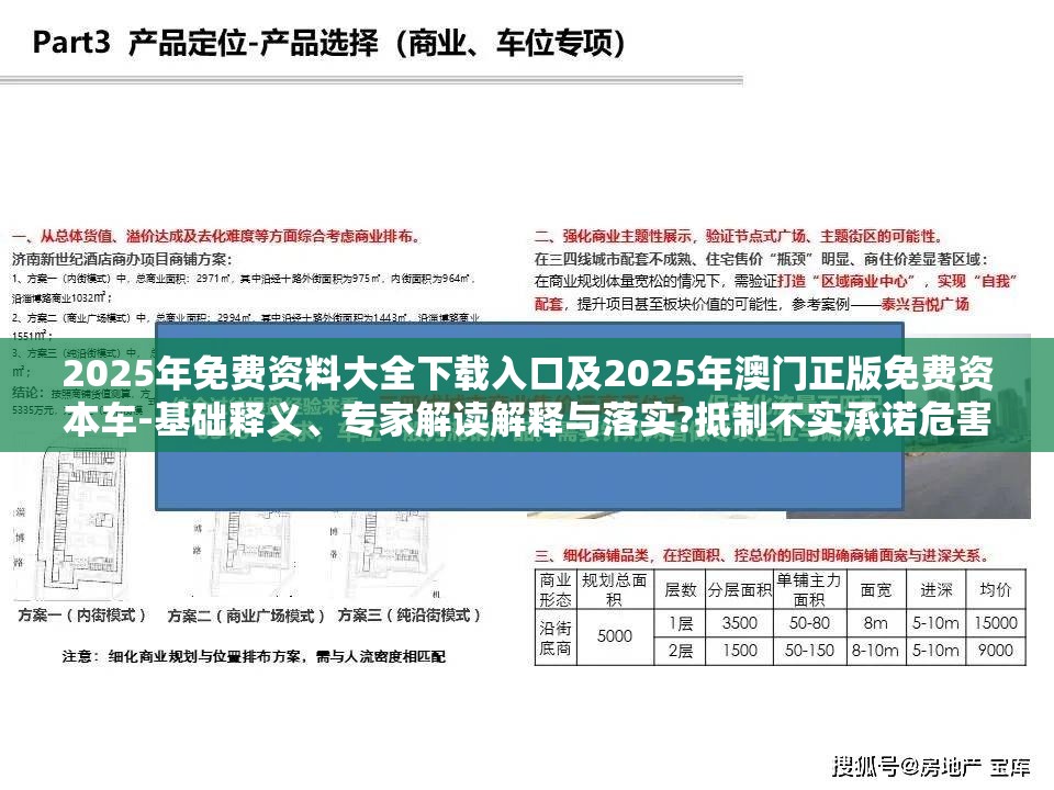 2025年免费资料大全下载入口及2025年澳门正版免费资本车-基础释义、专家解读解释与落实?抵制不实承诺危害