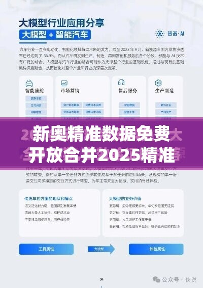 新奥精准数据免费开放